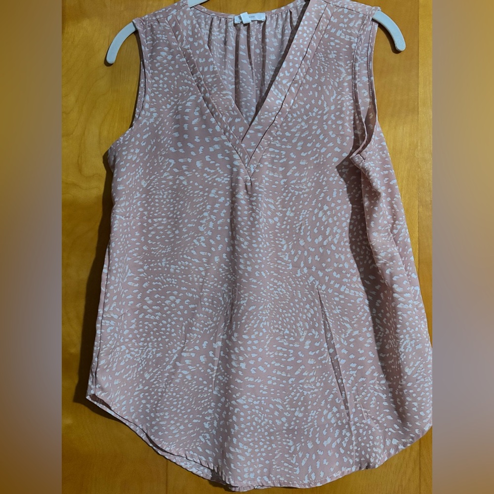 Maurices Blush Pink Patterned Blouse